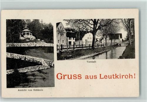 88299 W7970 Leutkirch im Allgäu - Ansicht vom Schänzle Vorstadt
