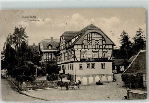 Dermbach Gasthaus Sächsischer Hof Kutsche HeuwagenScheune