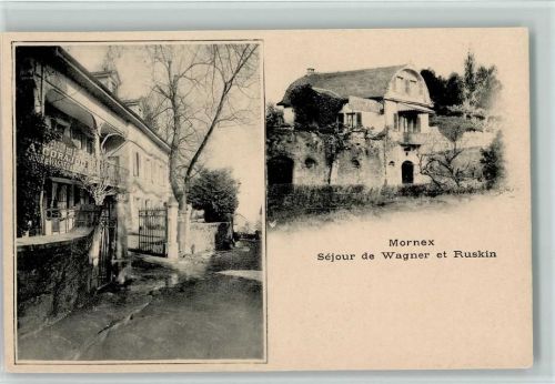 Monnetier-Mornex 1919 Pension de Wagner et Ruskin , sehr gute Erhaltung AK