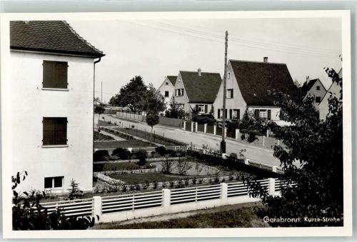 74582 W7182 Gerabronn , Württ Foto AK Kurze-Straße