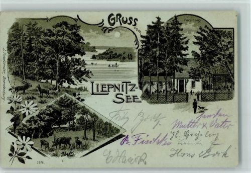 Wandlitz 1900 Gruss aus - Liepnitz See - Restaurant