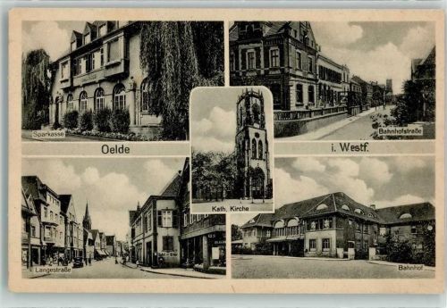 Oelde Sparkasse Langestraße Bahnhof Kath. Kirche