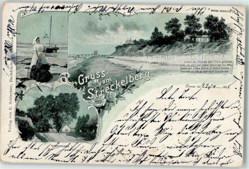 Koserow 1898 Steckelberg Hotel Seeblick Fischer Dorfeingang