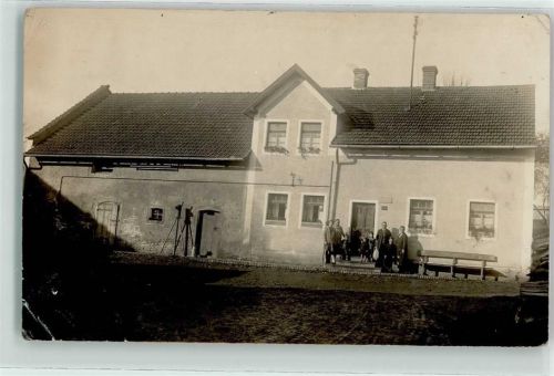 Tittmoning Bauernhof Bauernfamilie Milchkanne Ort handschriftlich Privatfoto-AK