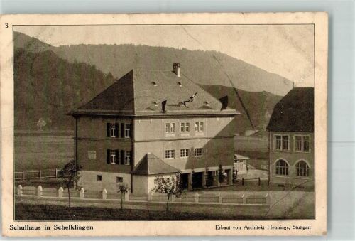 89601 W7933 Schelklingen 1911 - Schulhaus