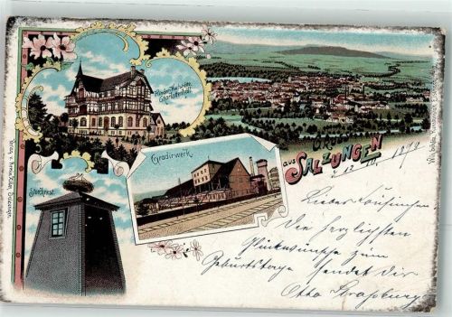 Bad Salzungen 1898 Kinder Heilstätte Charlottenhall Gradierwerk Storchennest