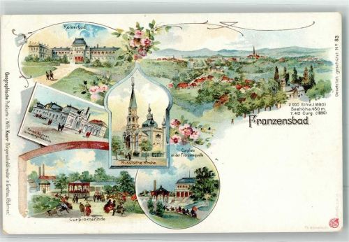 Frantiskovy Lazne Kaiserbad Russische Kirche Curplatz a.d. Franzensquelle