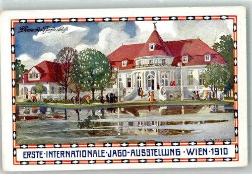 Wien 1910 sign. Kalmsteiner Deutsches Jagdschloss