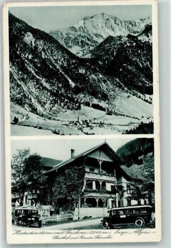 Hinterstein Gasthaus Pension Steinadler Postbus Oldtimer