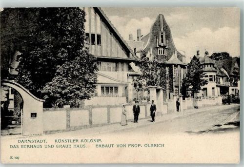 Darmstadt Künstler Kolonie Eckhaus und Graues Haus Erbaut von Prof. Olbrich