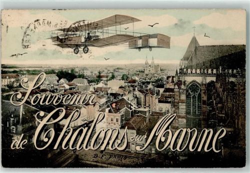 Chalons-en-Champagne 1913 Flugzeug