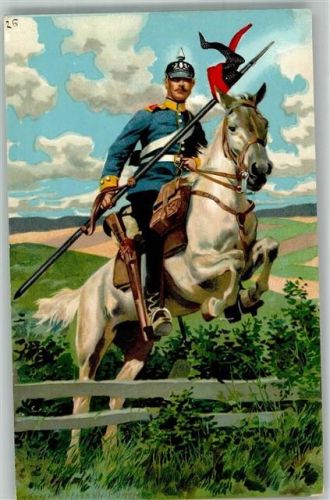 Württ. Dragoner Uniform Dt. Armee Künstlerkarte Verlag Heros Berlin Hoffmann, A. Künstlerkarte