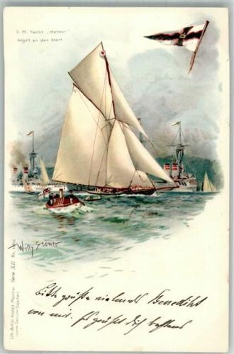 1898 Adelskorrespondenz S.M. Yacht Meteor
