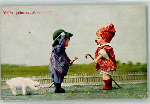 Melde gehorsamst Serie 1006 Wohlgemuth & Lissner Primus Käthe Kruse 1915