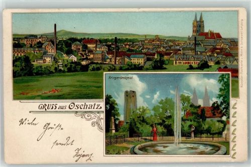 Oschatz 1901 Kriegerdenkmal