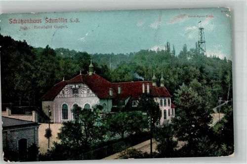 Schmölln 1911 Schützenhaus Schmölln Ernst Agnes-Turm Nachporto