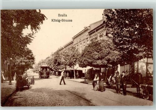 Braila 1918 - König Straße Straßenbahn Nr. 22