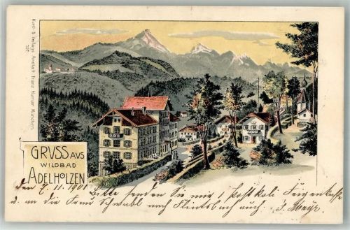Bad Adelholzen 1901 Gasthaus Adelholzen