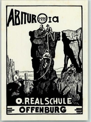 Offenburg Abitur 1935 Realschule AK