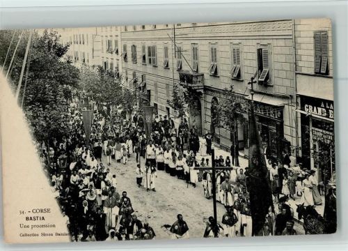 Bastia Un Procession Prozession Festzug