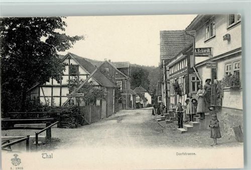 Thal 1905 Dorfstraße - Geschäft, Kinder, Verlag G. Friedrich Nr. 1 , sehr gute Erhaltung AK