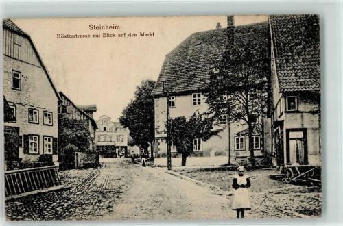 Steinheim Höxterstraße mit Blick auf den Markt