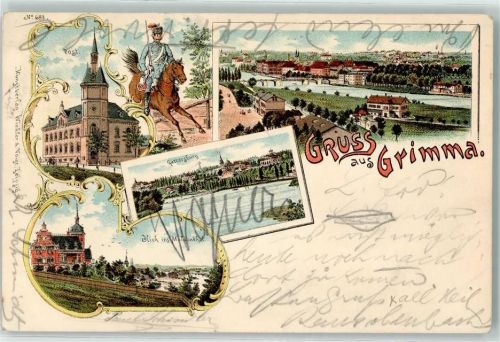 Grimma 1898 Post Gattersburg
