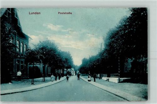 Lunden 1913 Poststraße