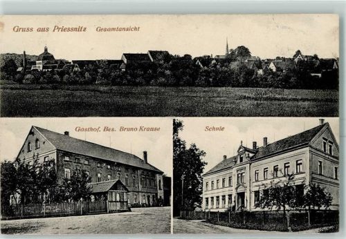 Prießnitz Gasthof Besitzer Bruno Krause Schule