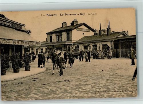 Nogent Le Perreux Bry La Gare Bahnhof Cafe de Mulhouse