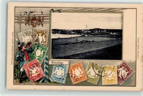 Weßling Briefmarken Collagen Wappen
