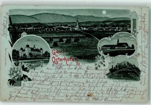 Osterhofen 1898 Damenstift Kloster Burg Hilgartsberg Schloss Moos