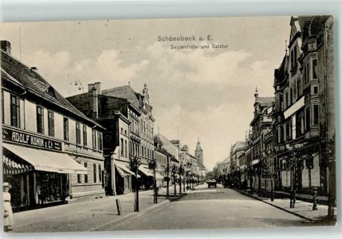 Schönebeck 1915 Salzerstraße und Salztor