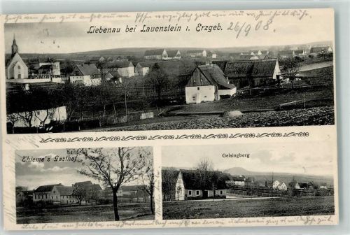 Altenberg 1908 Gasthaus Thieme Geisingberg Liebenau