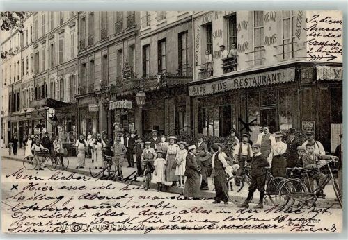 Neuilly-sur-Seine 1905 Avenue de Neuilly Gasthaus Fahrrad