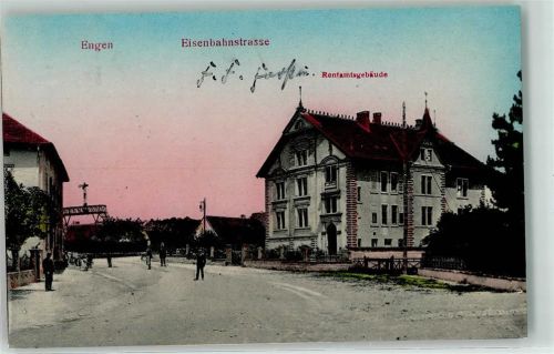 Engen 1907 Eisenbahnstraße Rentamtsgebäude