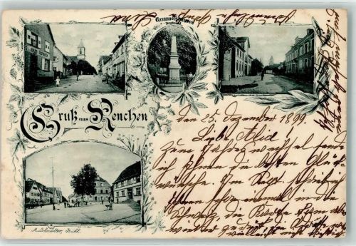 Renchen 1899 Grimmelshausen Denkmal