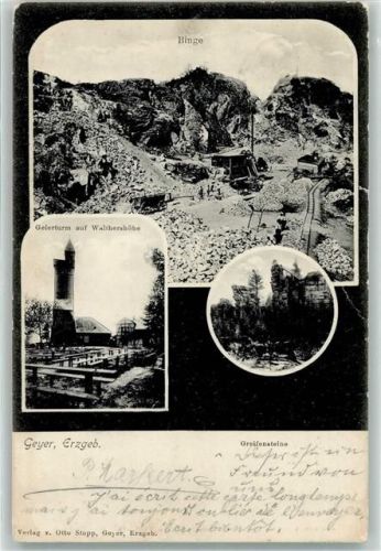 09468 O9307 Geyer 1907 - Geierturm auf Walthershöhe Binge Greifensteine