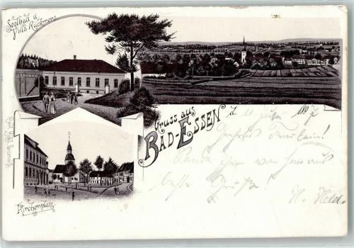 Bad Essen 1897 Kirchplatz Villa Rückmers