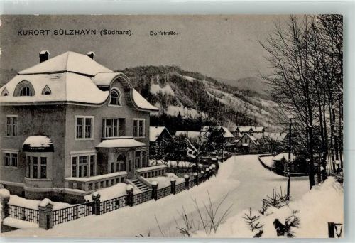 Sülzhayn Winter Dorfstraße