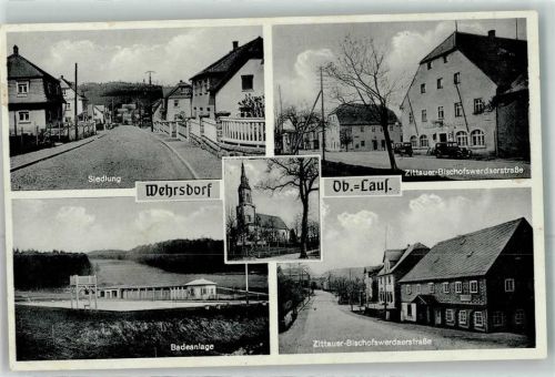 Wehrsdorf Siedlung Zittauer Bischofswerderstraße Badeanlage Oldtimer