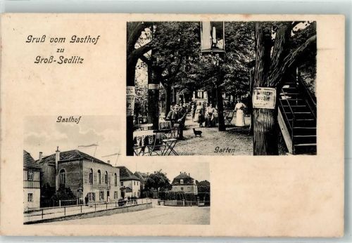 Sedlitz Gasthaus zu Groß-Sedlitz Gartenwirtschaft