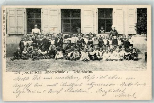 Deidesheim 1906 die Jordan`sche Kinderschule