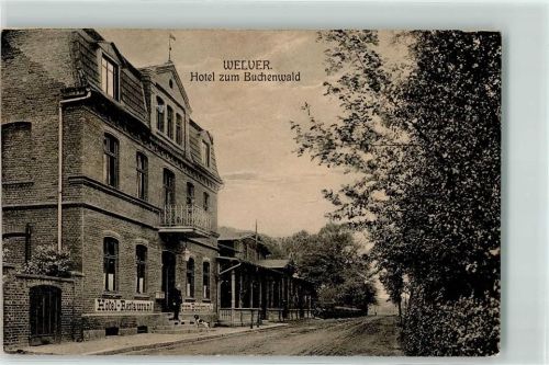 Welver Hotel zum Buchenwald Briefkasten Hund