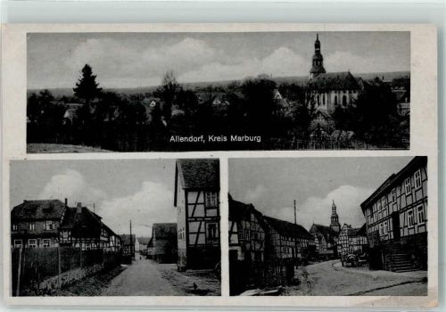 35260 W3570 Stadtallendorf Gebrauchsspuren Fachwerkhäuser