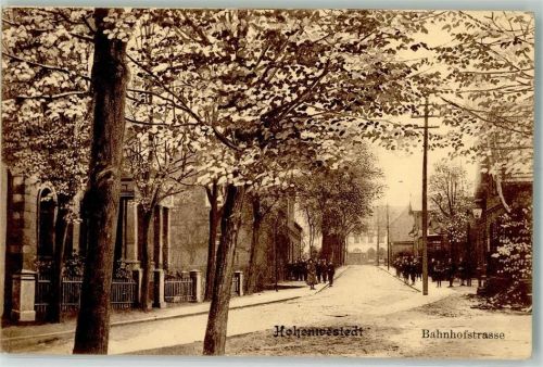 Hohenwestedt 1910 Bahnhofstraße Baumblüte