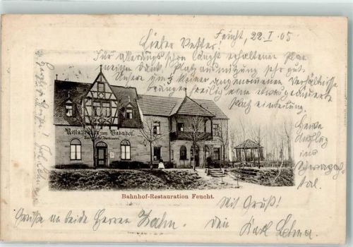Feucht 1905 Bahnhof-Restaurant Restaurant zum Bahnhof