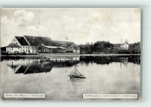 Stegen Modellsegelboot Bierbrauerei-Gasthaus Schreyegg