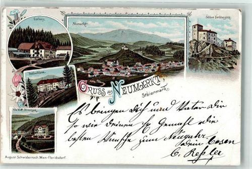 Neumarkt 1897 Curhaus Pichlschloss Villa Wolf Strimitzen Schloss Forchtenstein