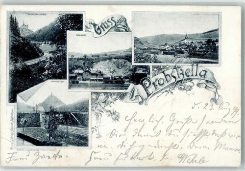 07330 O6805 Probstzella 1899 - Bahnhof Schloß Lauenstein Falkenstein